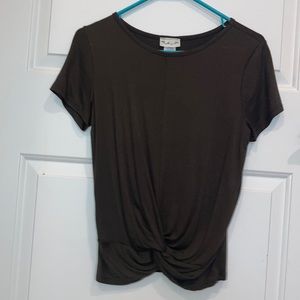 dark green t-shirt